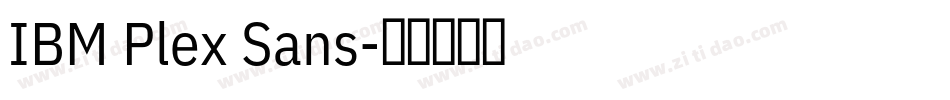 IBM Plex Sans字体转换